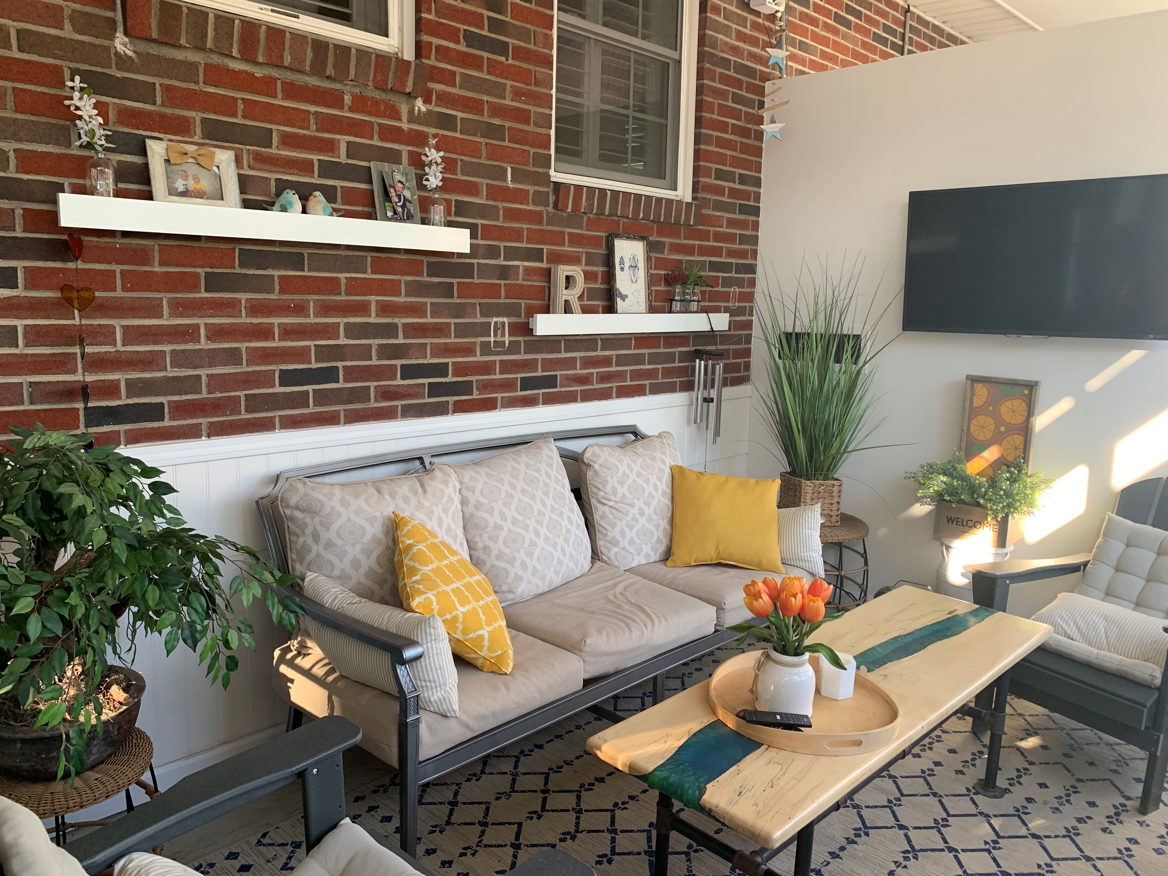 Porch after